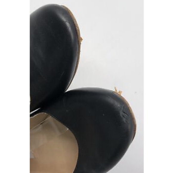 Gabriela Hearst Black Leather Sebastian Lace-Up Almond Toe Flat sz 38